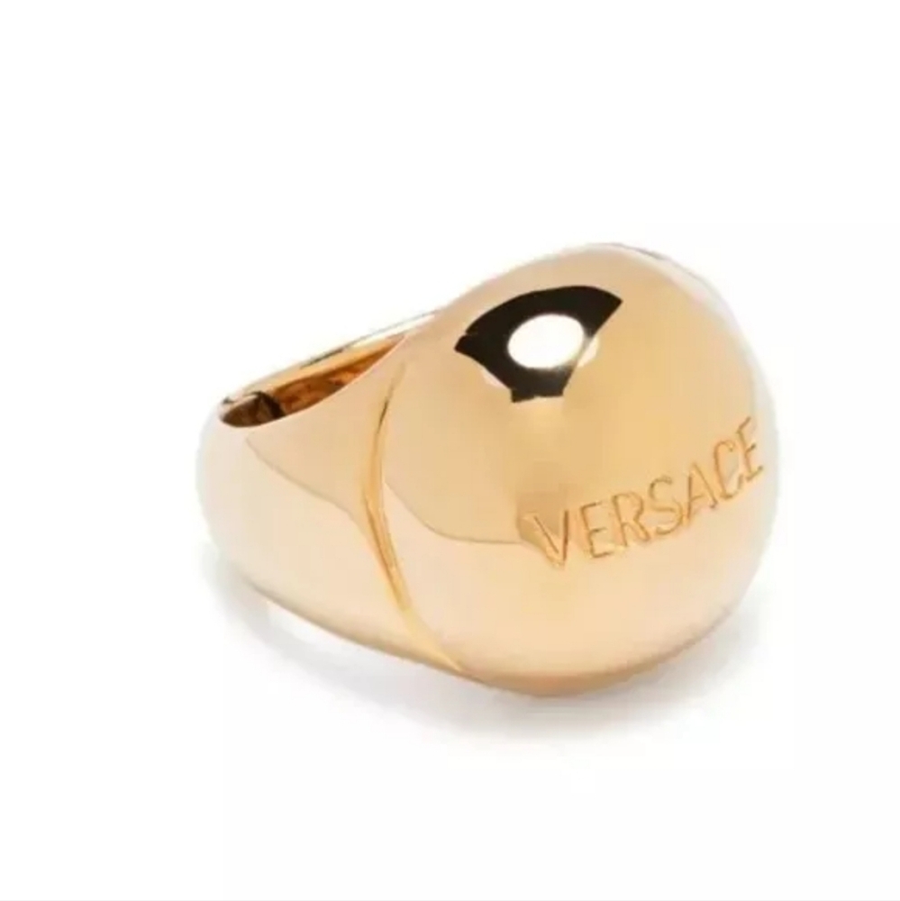 Versace logo-engraved Ring/ Highly sought after/ Gorgeous